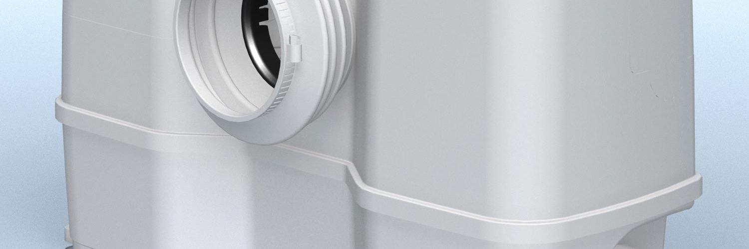 Grundfos SOLOLIFT2 WC-3 Kleinhebeanlage für Stand-WC und weitere Sanitärobjekte